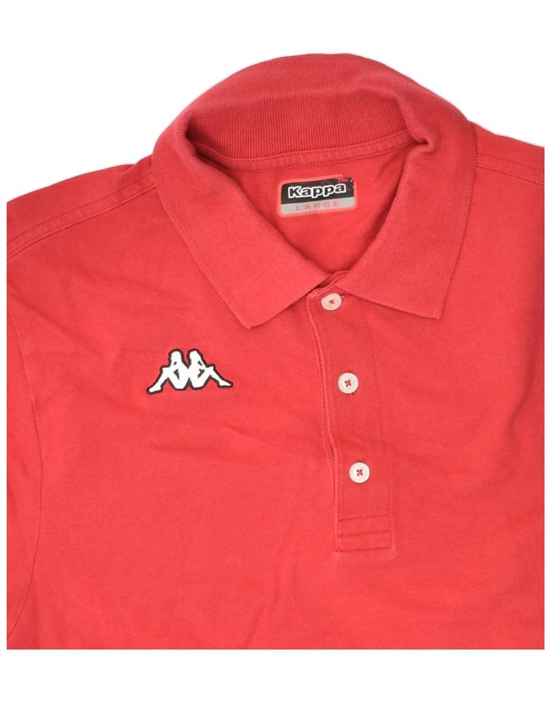 KAPPA Mens Polo Shirt Large Red | Vintage Kappa | Thrift | Second-Hand Kappa | Used Clothing | Messina Hembry 