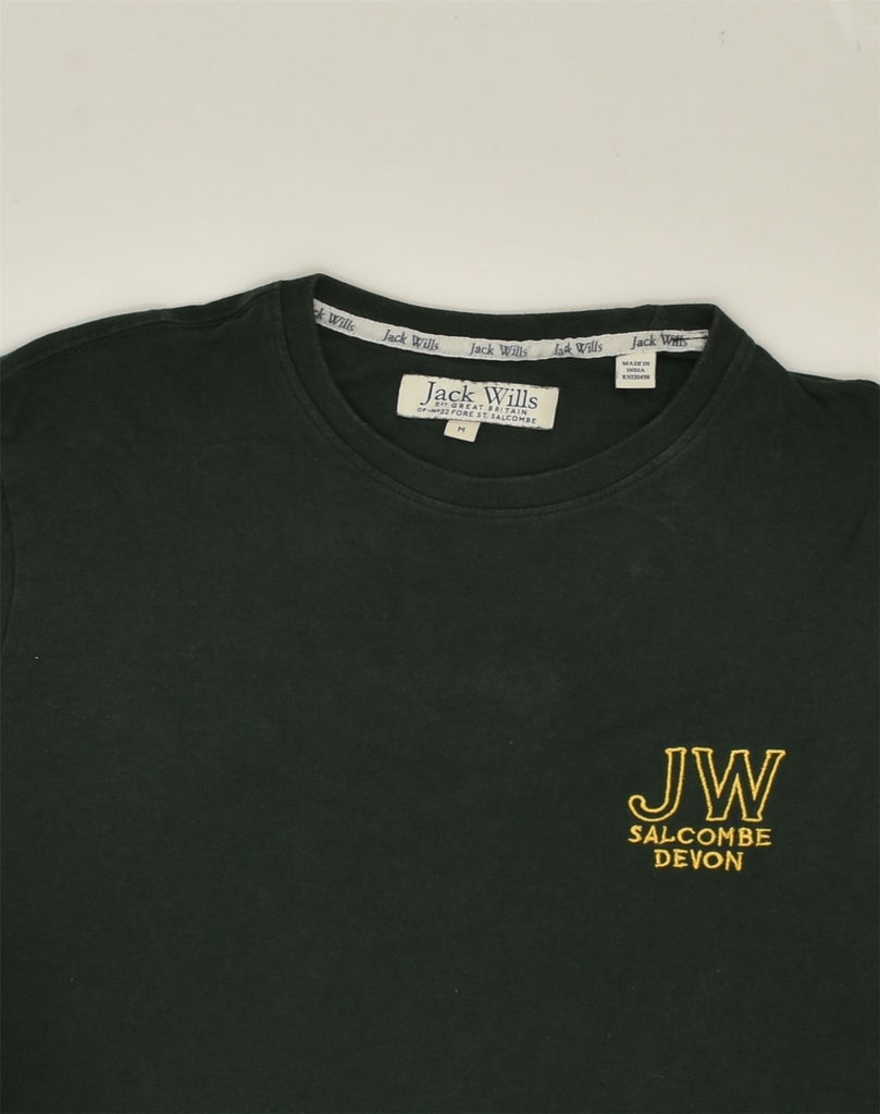 JACK WILLS Mens T-Shirt Top Medium Green Cotton | Vintage Jack Wills | Thrift | Second-Hand Jack Wills | Used Clothing | Messina Hembry 