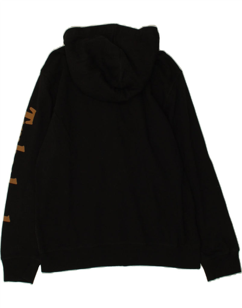 TIMBERLAND Girls Graphic Zip Hoodie Sweater 15-16 Years XL Black Cotton Vintage Timberland and Second-Hand Timberland from Messina Hembry 