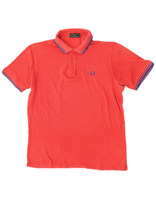 Fred Perry Mens Polo Shirt Medium Red Cotton