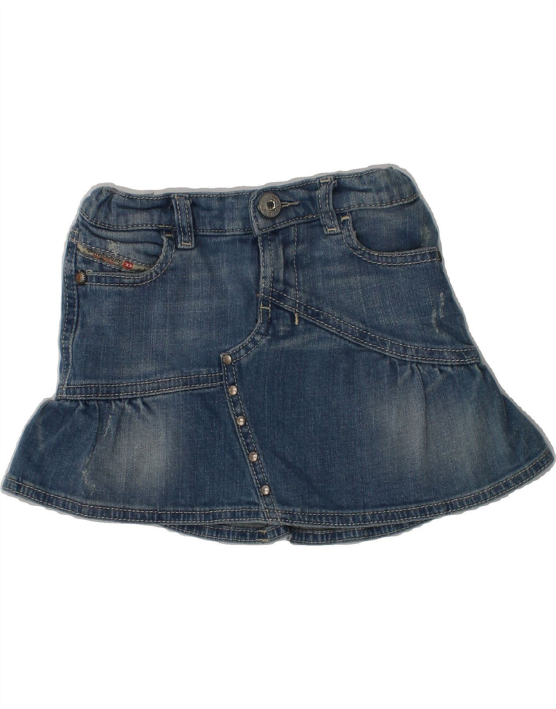 DIESEL Baby Girls Denim Skirt 18-24 Months W20 Blue Cotton | Vintage Diesel | Thrift | Second-Hand Diesel | Used Clothing | Messina Hembry 