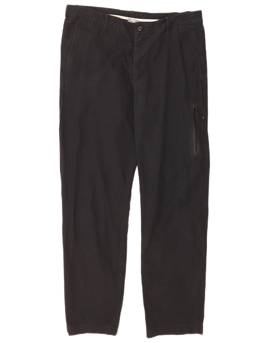 Nike Mens Straight Cargo Trousers W34 L30 Black Cotton