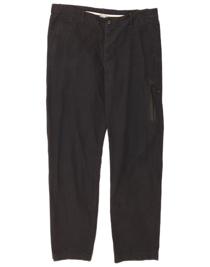 Nike Mens Straight Cargo Trousers W34 L30 Black Cotton
