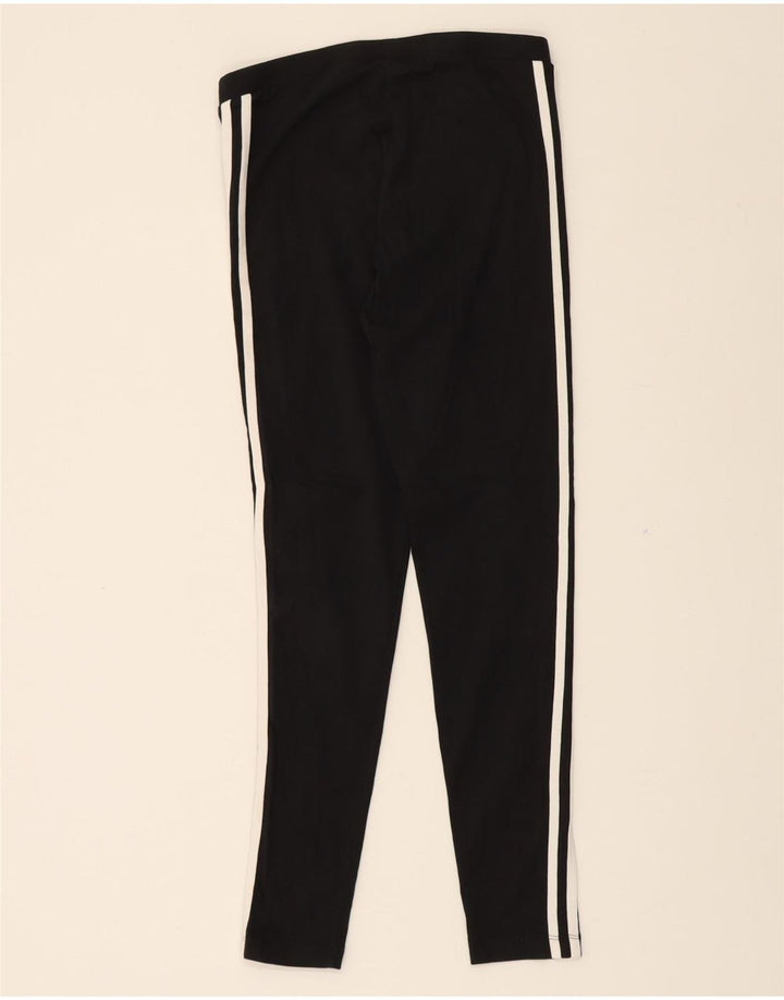 ADIDAS Womens Leggings UK 12 Medium  Black Cotton Vintage Adidas and Second-Hand Adidas from Messina Hembry 