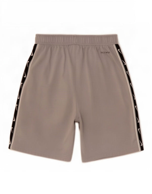 Nike Boys Dri Fit Graphic Sport Shorts 12-13 Years Large Grey Colourblock