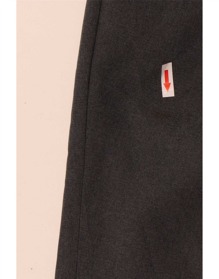 Farah Mens Pegged Suit Trousers W38 L30 Grey Polyester