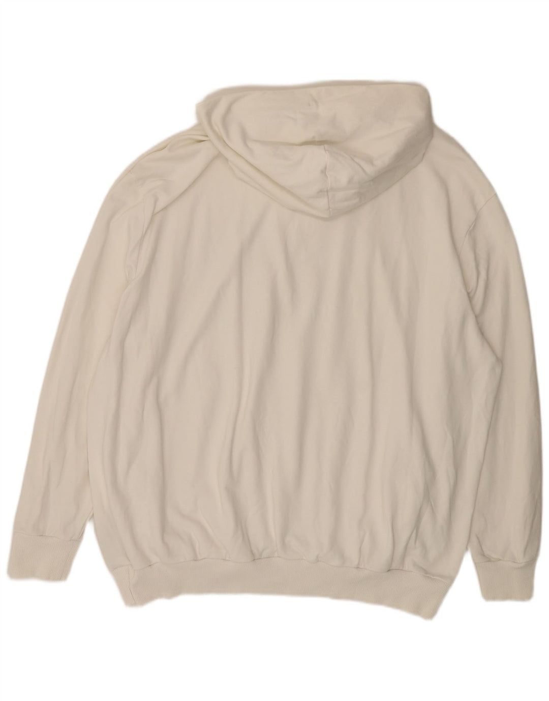 Calvin Klein Mens Graphic Hoodie Jumper 3XL Off White Cotton