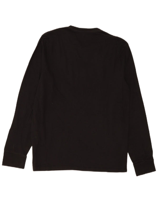 Levi's Mens Graphic Top Long Sleeve Medium Black Cotton