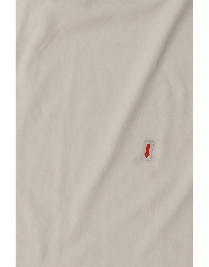 ADIDAS Mens Graphic T-Shirt Top Small White Cotton