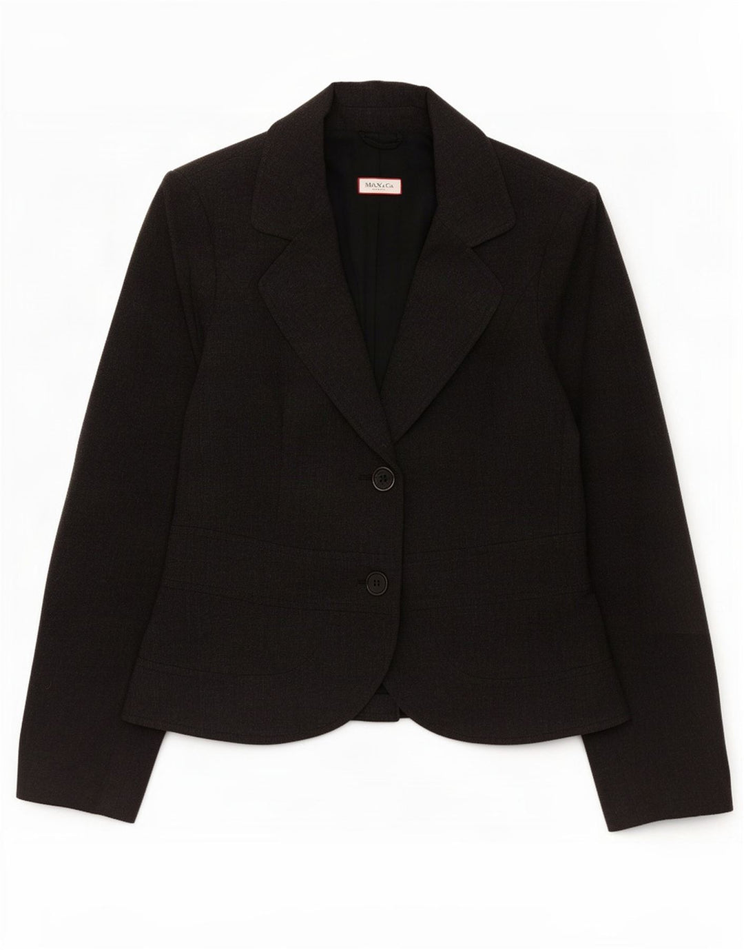 Max & Co. Womens 2 Button Blazer Jacket UK 12 Medium Grey Wool