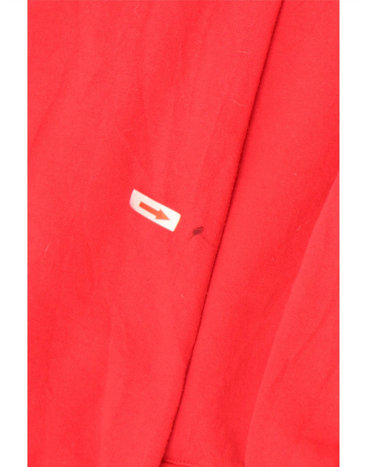 Champion Mens Hoodie Jumper XL Red Cotton