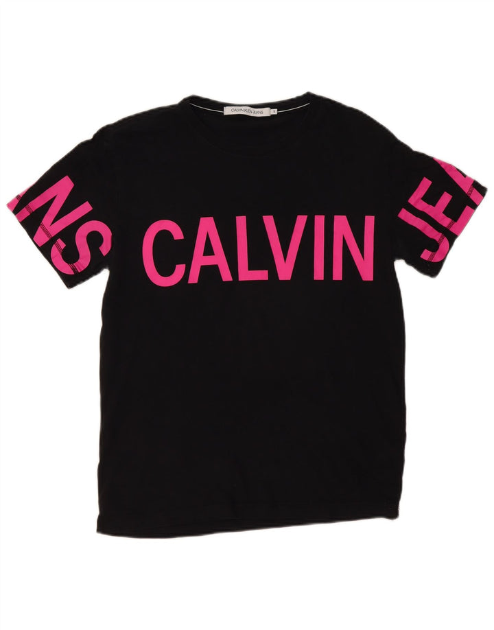 Calvin Klein Jeans Mens Graphic Small Black Cotton