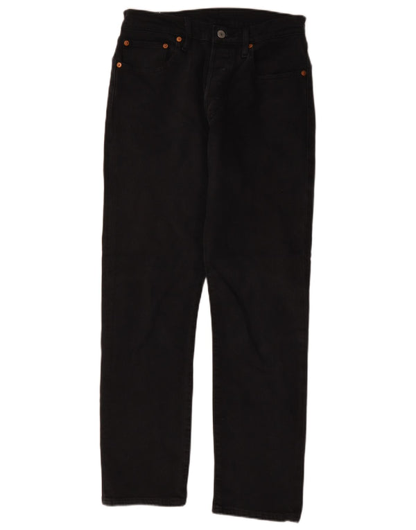 Levi's Womens 501 Straight Jeans  W27 L28 Black Cotton
