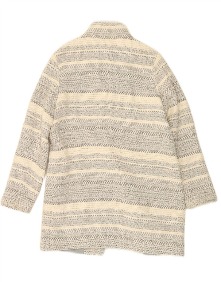 ESPRIT Womens Open Overcoat UK 12 Medium  Grey Striped