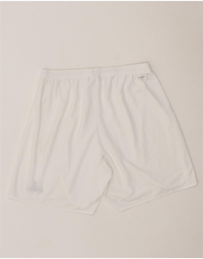 ADIDAS Mens Climalite Sport Shorts Medium  White Vintage Adidas and Second-Hand Adidas from Messina Hembry 