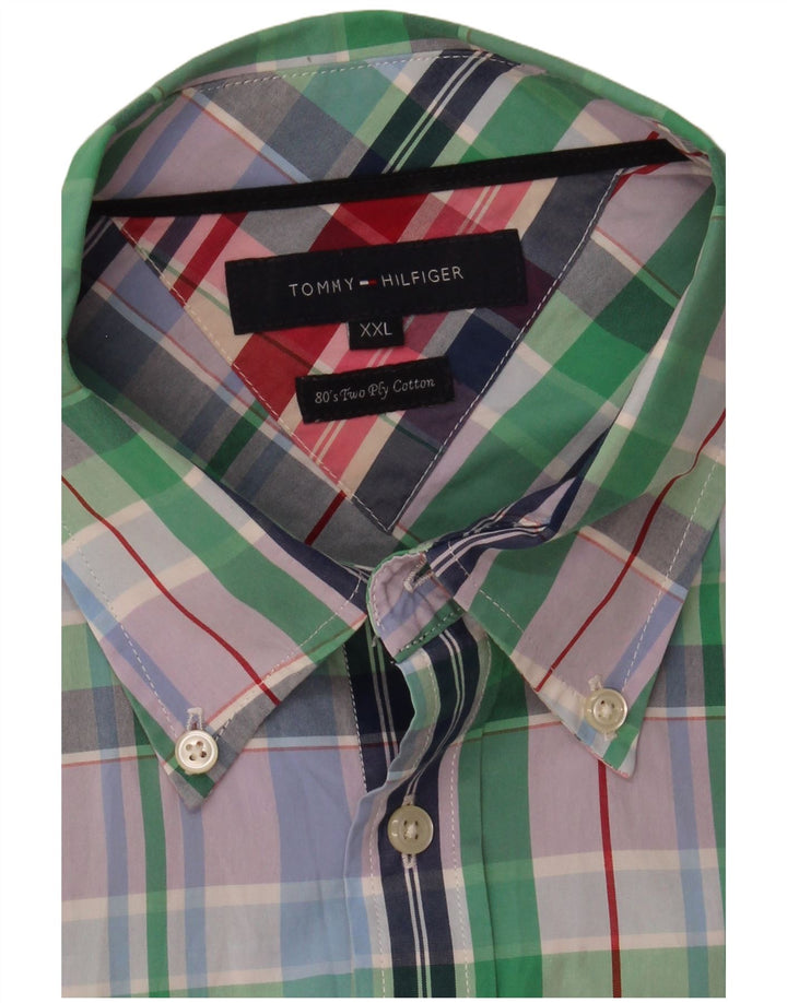 Tommy Hilfiger Mens Shirt 2XL Multicoloured Check Cotton