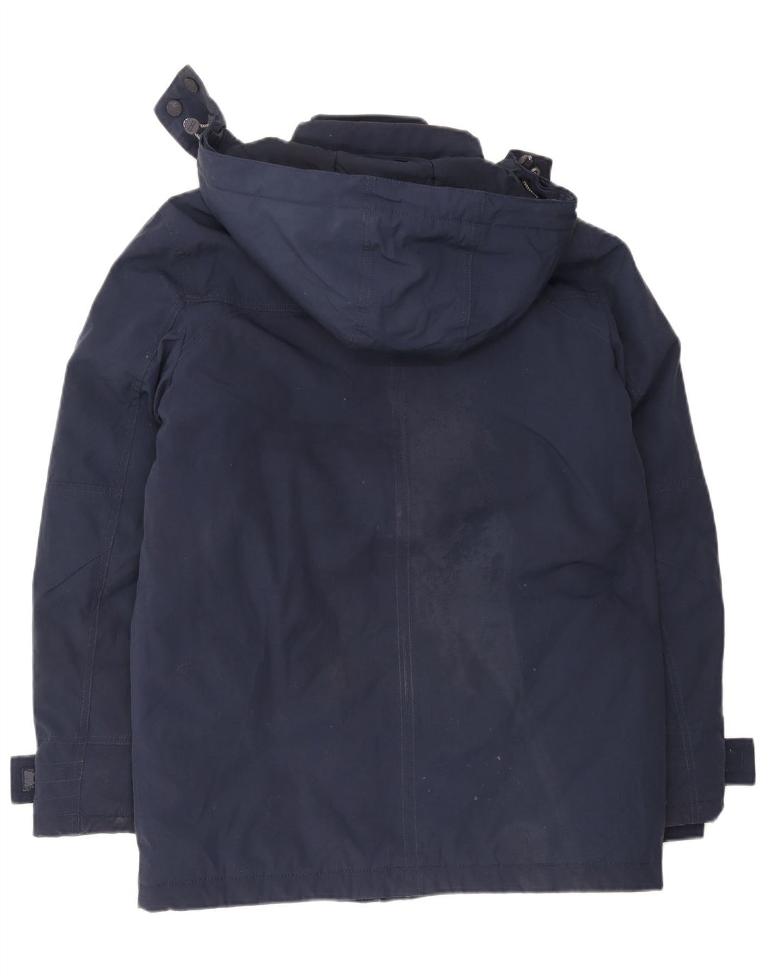 Tommy Hilfiger Mens Hooded Windbreaker Coat UK 38 Medium Navy Blue