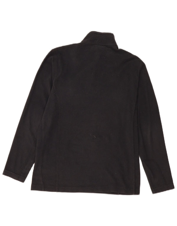 Columbia Mens Zip Neck Fleece Jumper XS Black Polyester