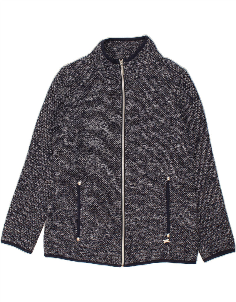VINTAGE Womens Cardigan Sweater UK 12 Medium Navy Blue Flecked Vintage Vintage and Second-Hand Vintage from Messina Hembry 