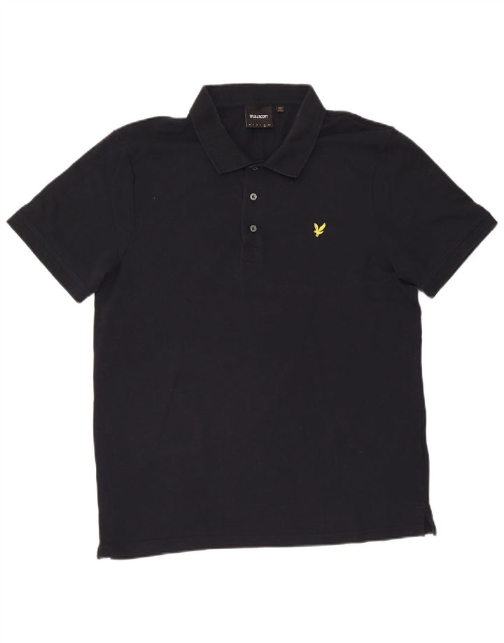 Lyle & Scott Mens Polo Shirt XL Navy Blue Cotton