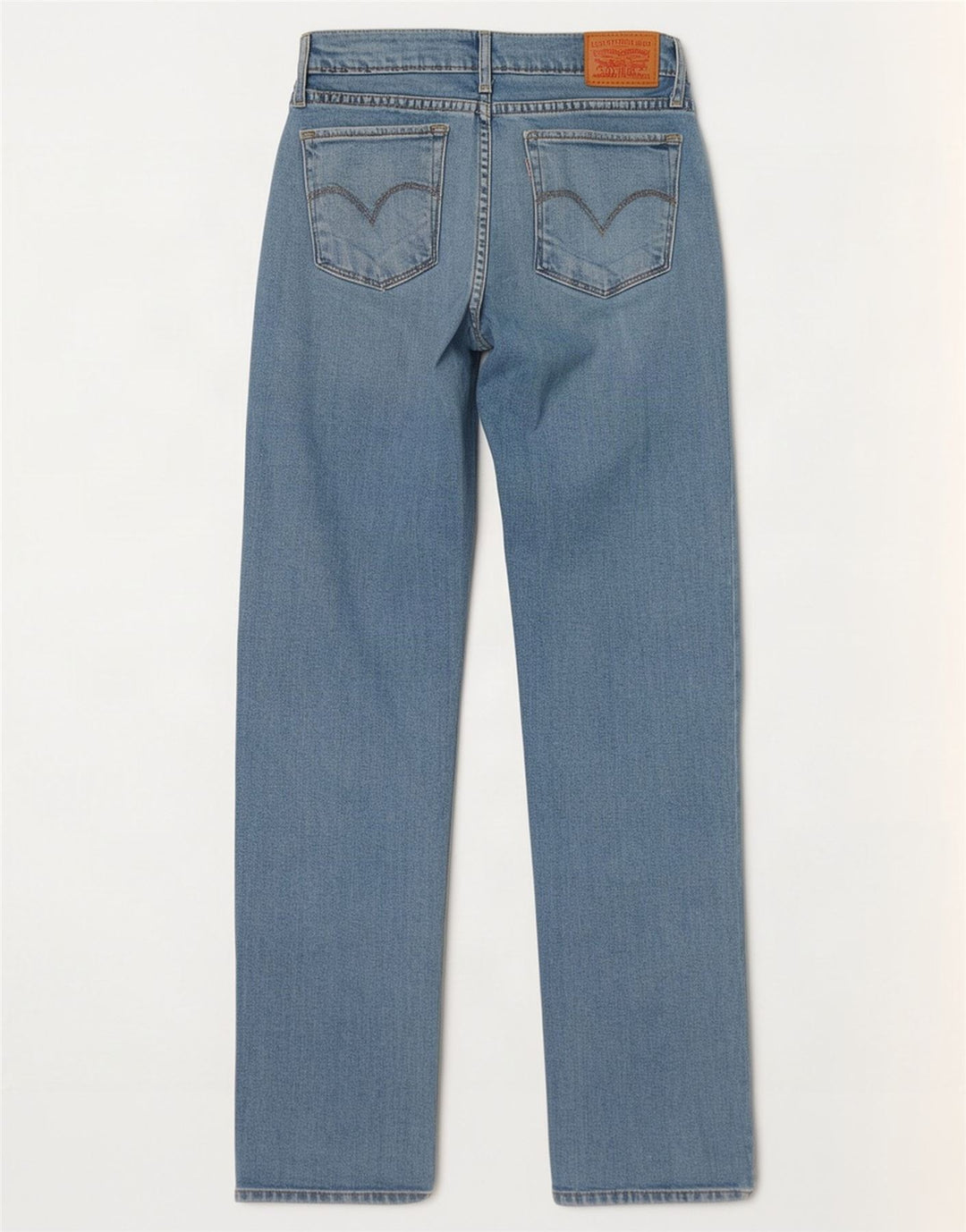 Levi's Womens 714 Straight Jeans W26 L30 Blue Cotton