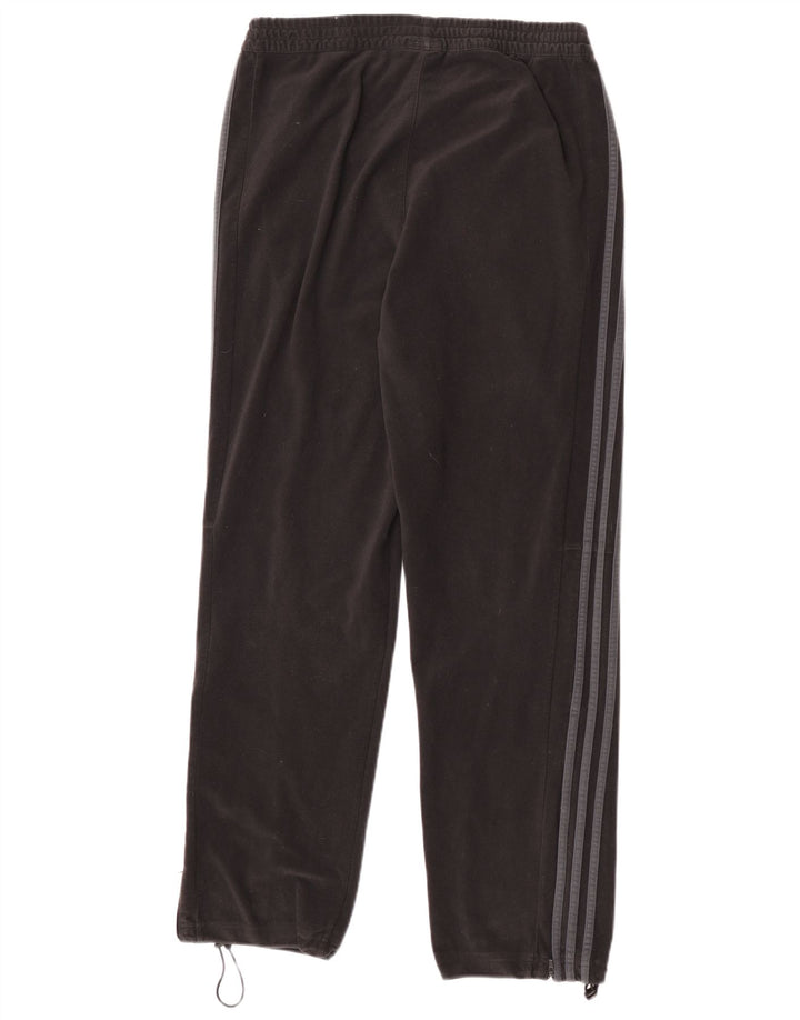 Adidas Mens Velour Tracksuit Trousers Joggers Medium Black Polyester
