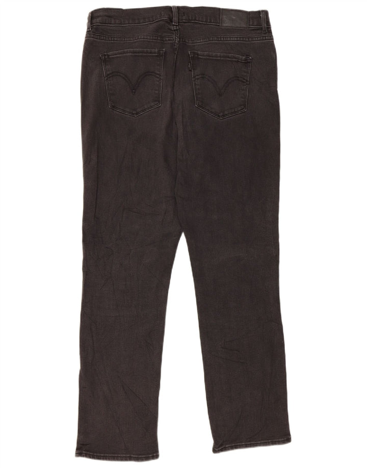 Levi's Womens Classics Classic Fit Straight Jeans US 10 Large W30 L30 Black
