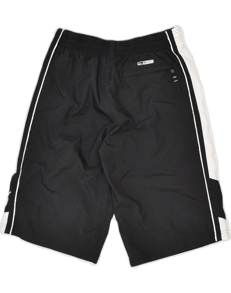 PUMA Mens Bermuda Sport Shorts Small Black Polyester | Vintage | Thrift | Second-Hand | Used Clothing | Messina Hembry 