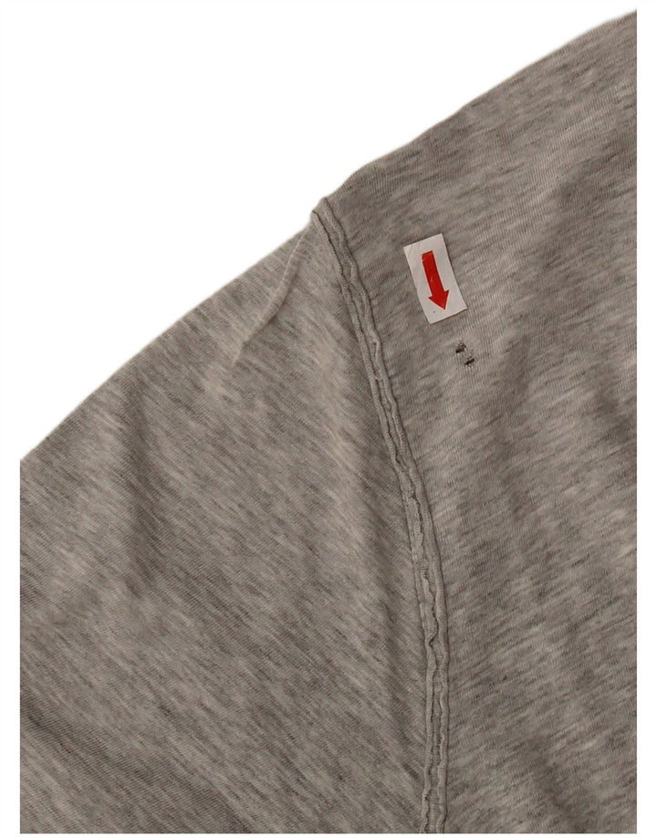 Diesel Mens Graphic T-Shirt Top Large Grey Flecked