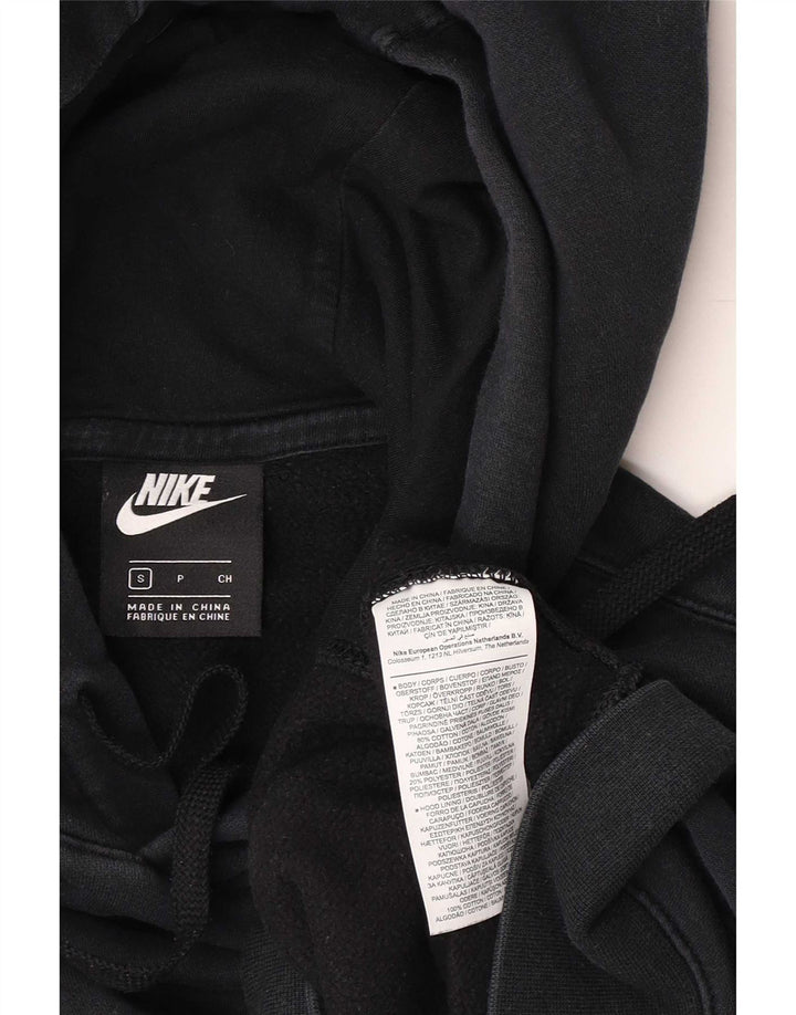Nike Mens Hoodie Jumper Small Black Cotton