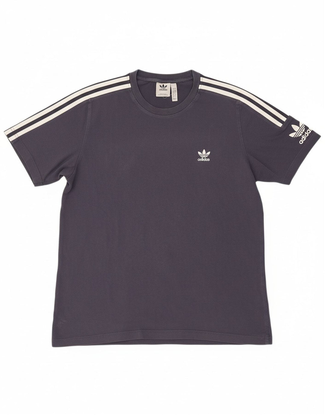 ADIDAS Mens T-Shirt Top Large Navy Blue Cotton