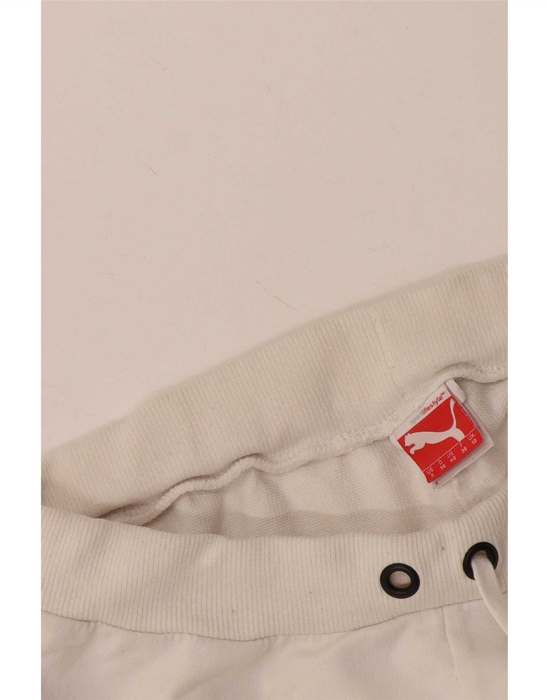 Puma Womens Sport Shorts UK 10 Small White