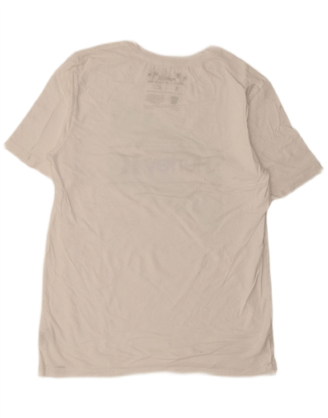 Hurley Mens Graphic T-Shirt Top Small White Cotton