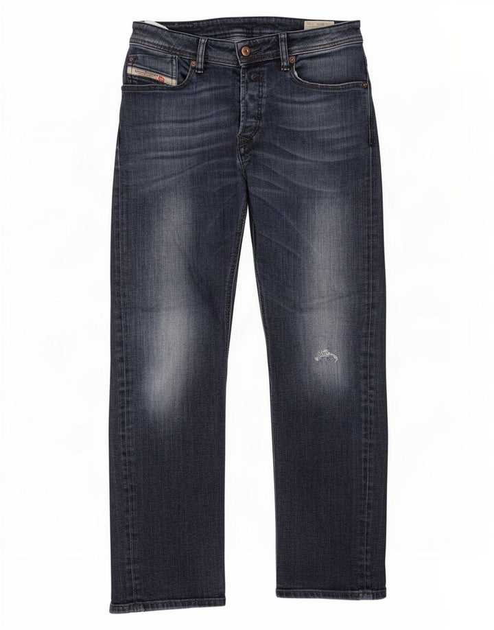 Diesel Womens Waykee Regular Straight Jeans W28 L30 Blue Cotton