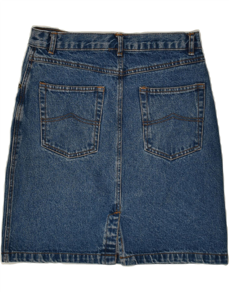 VINTAGE Womens Denim Skirt IT 40 Medium W28  Blue Cotton | Vintage Vintage | Thrift | Second-Hand Vintage | Used Clothing | Messina Hembry 