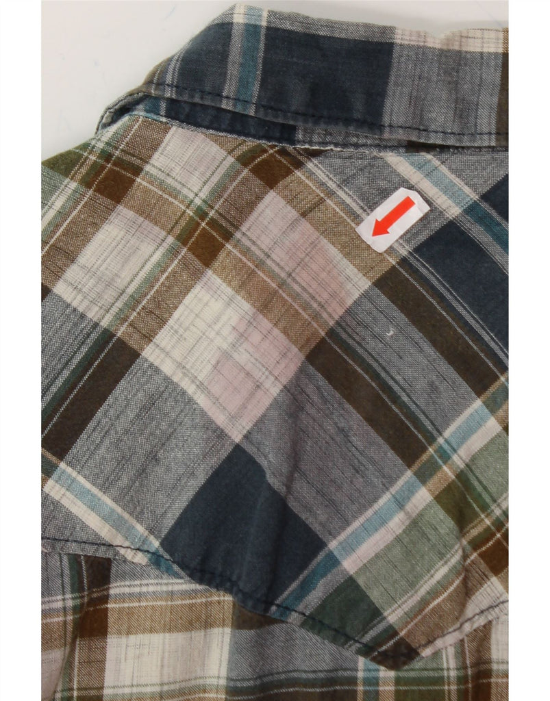 VANS Mens Shirt Small Green Check Cotton Vintage Vans and Second-Hand Vans from Messina Hembry 