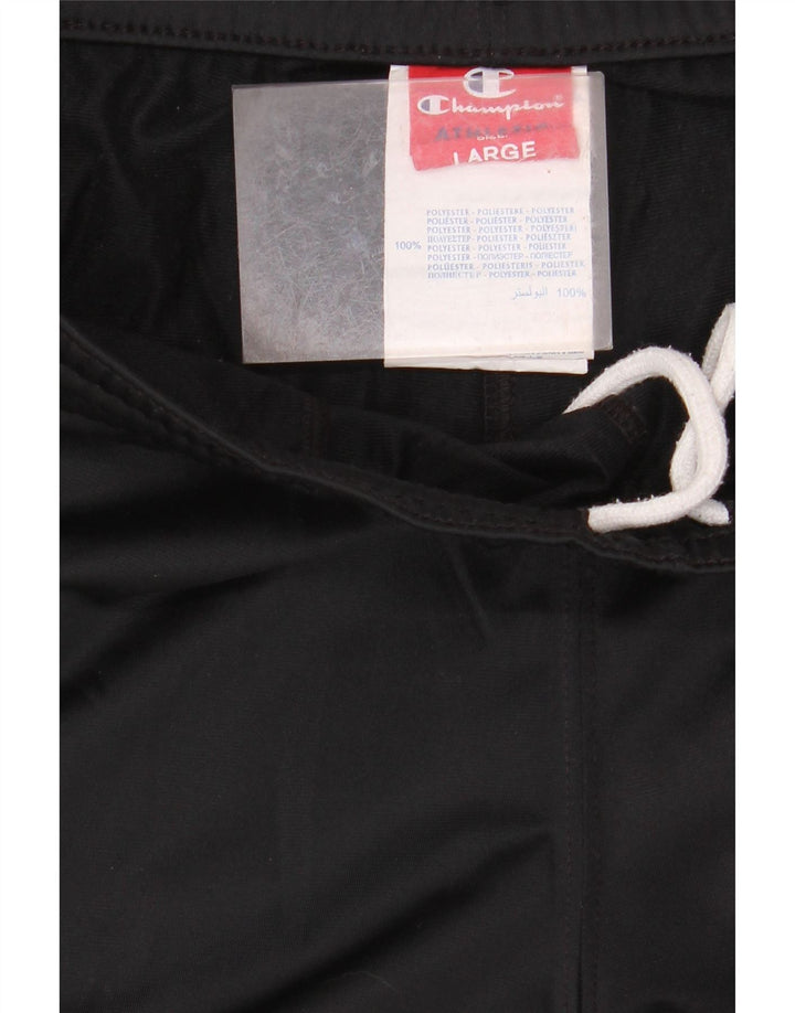 CHAMPION Mens Tracksuit Trousers Large Black Polyester