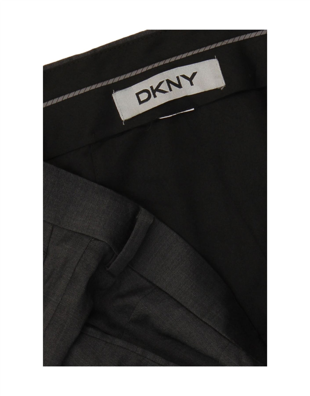 DKNY Mens Straight Suit Trousers W34 L30 Grey