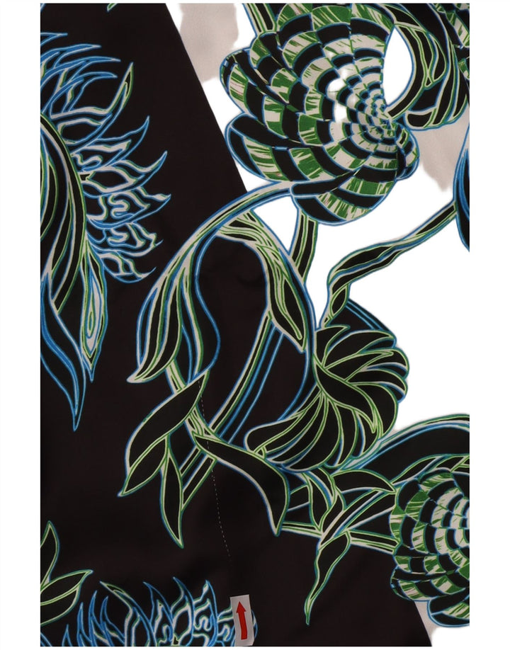 Just Cavalli Womens Graphic Mermaid Dress IT 44 Medium Black Designer