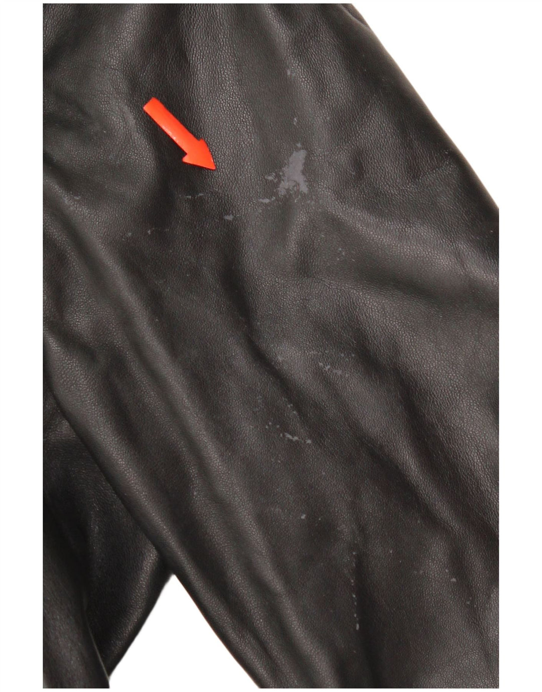 Vintage Mens Leather Coat UK 38 Medium Black Leather