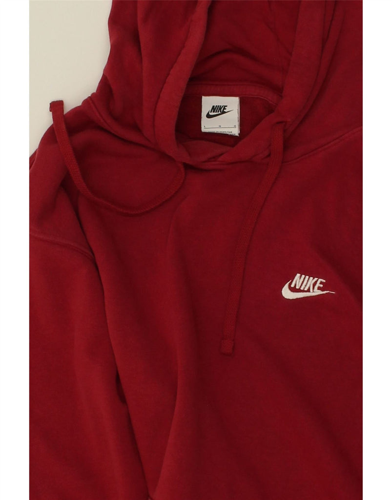 NIKE Mens Hoodie Jumper Large Red Cotton Vintage Nike and Second-Hand Nike from Messina Hembry 