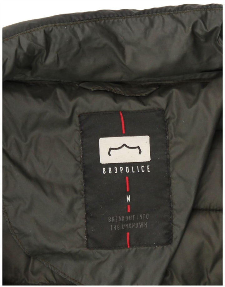 883 Police Mens Padded Jacket UK 38 Medium Black Nylon