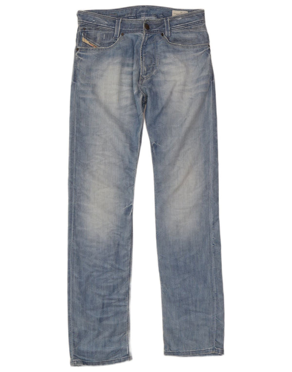 Diesel Boys Straight Jeans 15-16 Years W32 L32 Blue Cotton