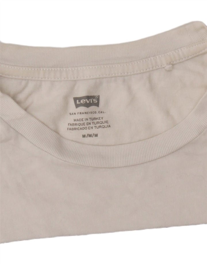 Levi's Mens Graphic T-Shirt Top Medium White