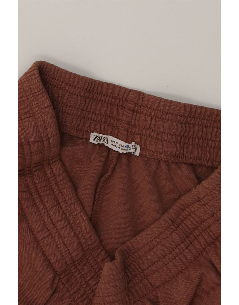 ZARA Womens Tracksuit Trousers UK 10 Small Brown Vintage Zara and Second-Hand Zara from Messina Hembry 