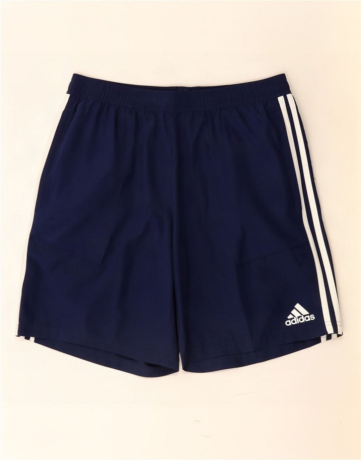 Adidas Mens Aeroready Sport Shorts Large Navy Blue Polyester
