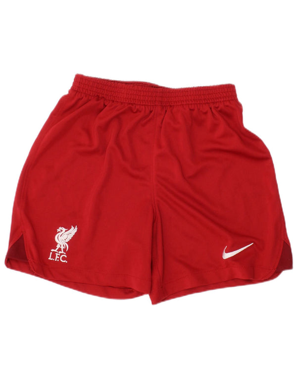 NIKE Boys Liverpool Sport Shorts 6-7 Years XL Red Polyester