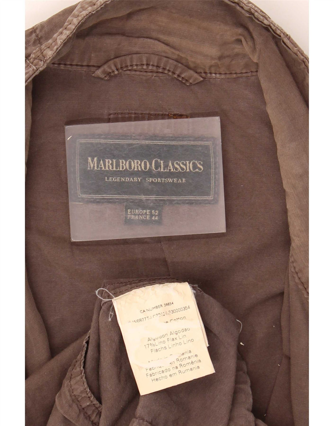 Marlboro Classics Mens Utility Jacket EU 52 XL Grey Cotton