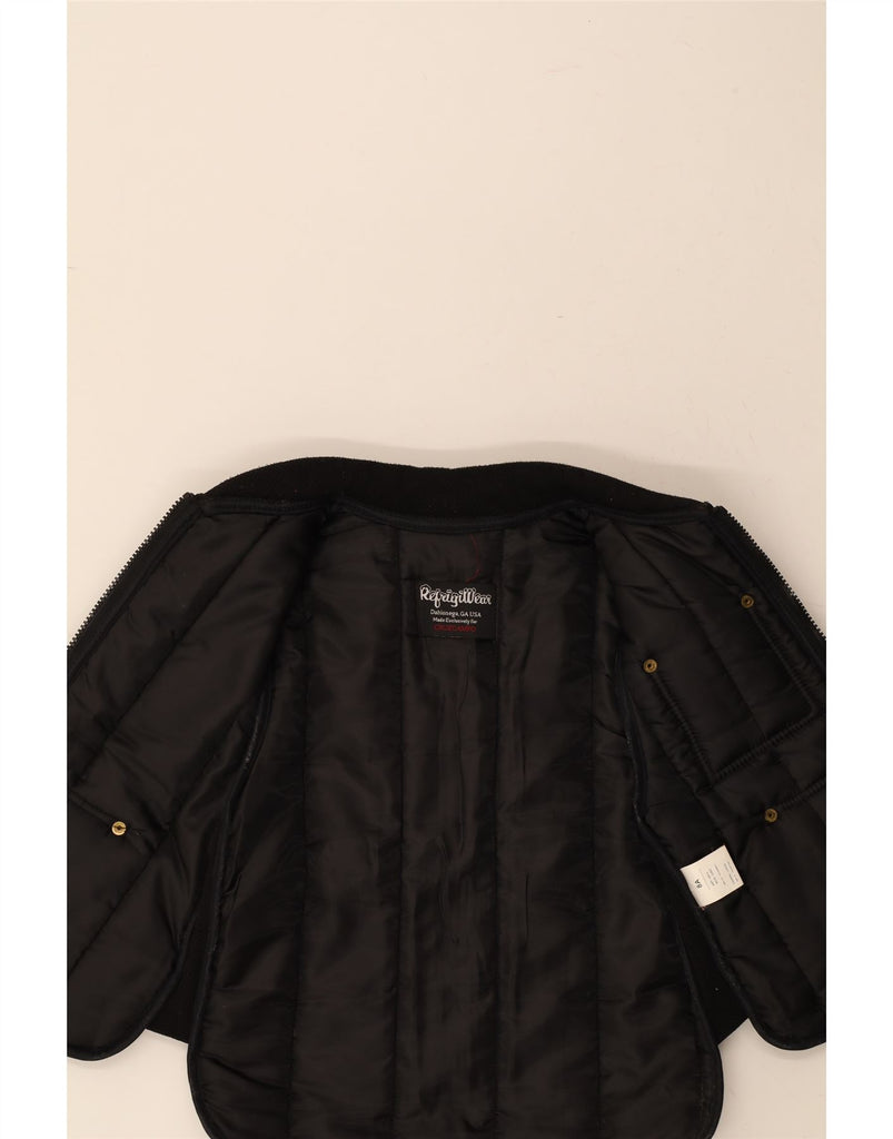 REFRIGIWEAR Boys Padded Gilet 7-8 Years Black Polyester Vintage Refrigiwear and Second-Hand Refrigiwear from Messina Hembry 
