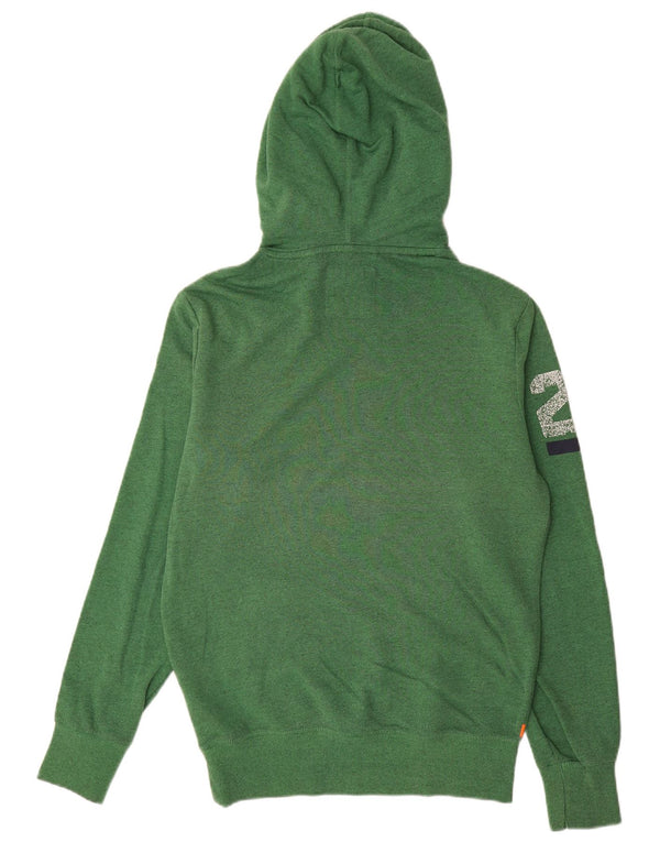 Superdry Mens Graphic Hoodie Jumper Medium Green Cotton